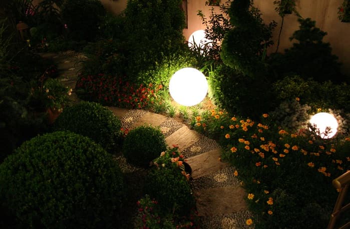 Lighting in garden