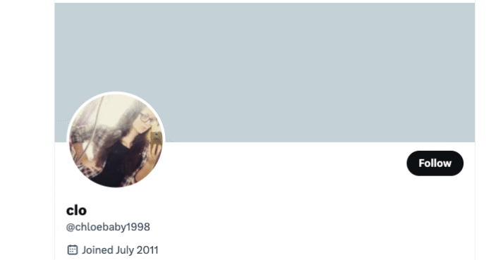Chloe Baby's X account: @chloebaby1998